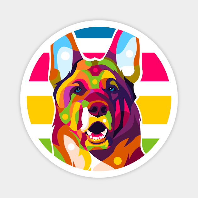 German Shepherd Magnet by wpaprint